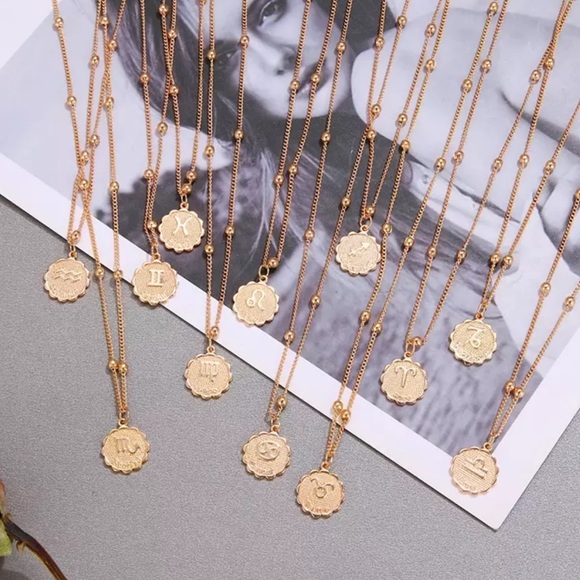 Libra Zodiac Coin Necklace - Picture 5 of 7